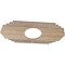 Ekena Millwork Chrysler Wood Fretwork Pierced Ceiling Medallion, Red Oak, 30"W x 15"H x 7 7/8"ID x 3/8"T CMWP30X15X0375CSRO - alternate 3